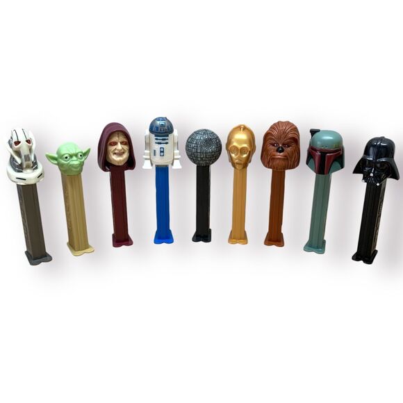 Vintage Star Wars Pez Dispensers Lot of 9 (1997-2004) Vader Chewbacca Palpatine - Picture 1 of 9